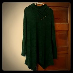 Green Cowl Tunic
